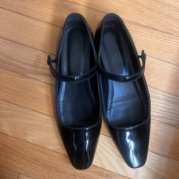 Dôen - Daphne Ballet Flat - Black Patent Leather - Size 37 - Worn Once - Maryjan - Picture 1 of 3